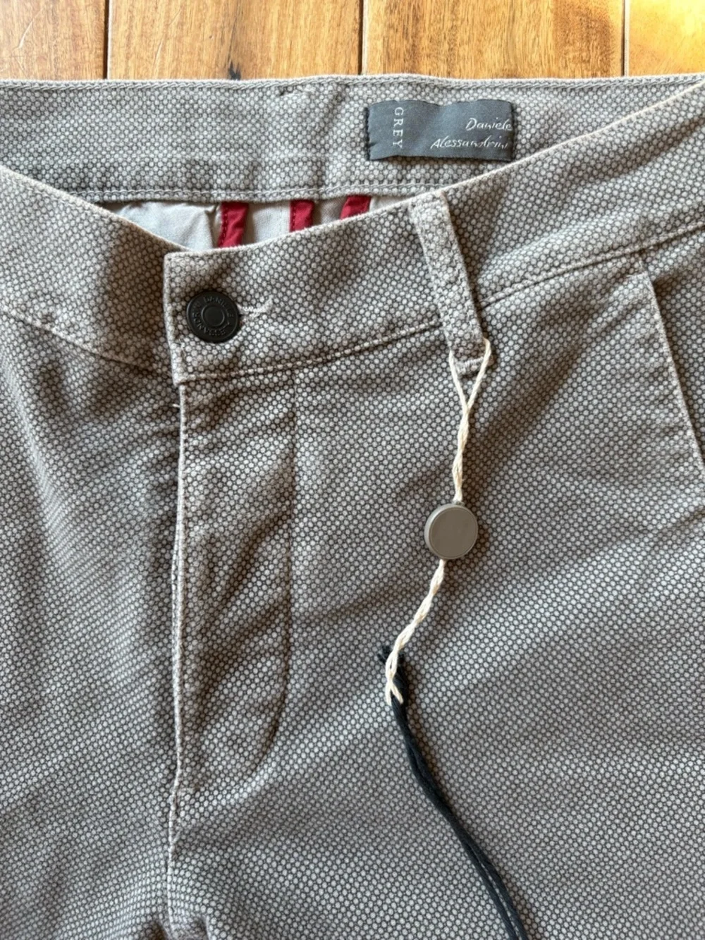 Daniele Alessandrini Grey Mico Dot Pant